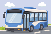 Public Bus Transportation Cartoon, a Transportation Illustration by Artpon Illustration (Thumbnail 2 of 3)