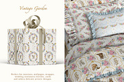 Vintage Garden Watercolor Clipart, a Decorative Illustration by Ooh Lily (Thumbnail 7 of 23)