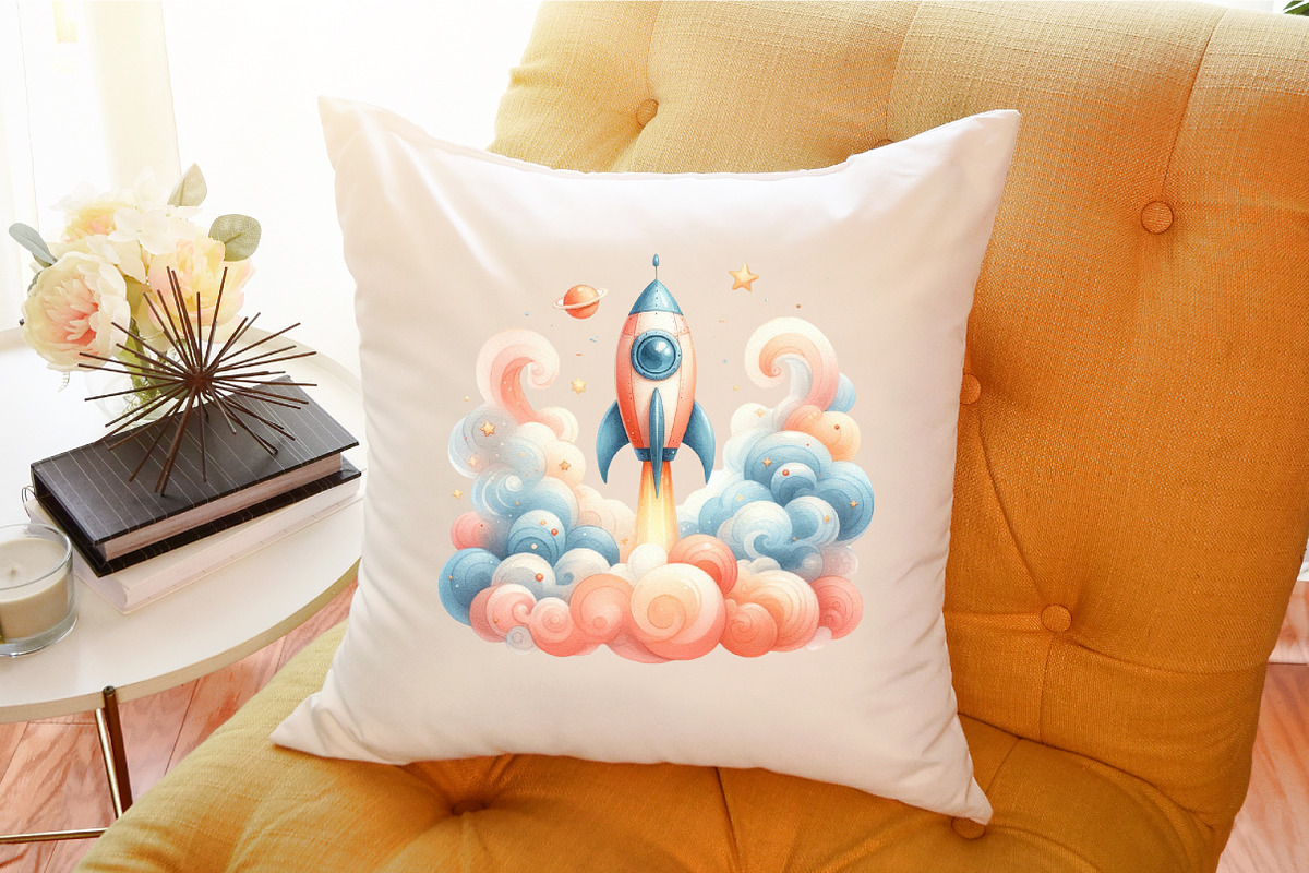 Watercolor Cute Transport Car Airpla, an Illustration by Sublimation Artist (Photo 6 of 6)