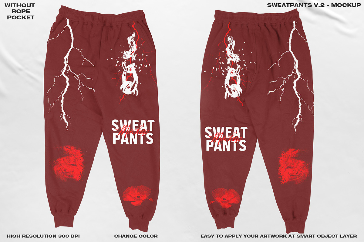 SWEATPANTS V.2 - MOCKUP, a Bottom Mockup by DaldSgh (Photo 6 of 15)