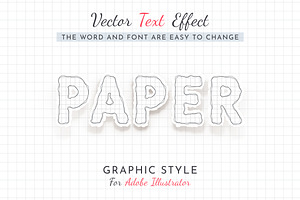 School Paper Editable Text Effect