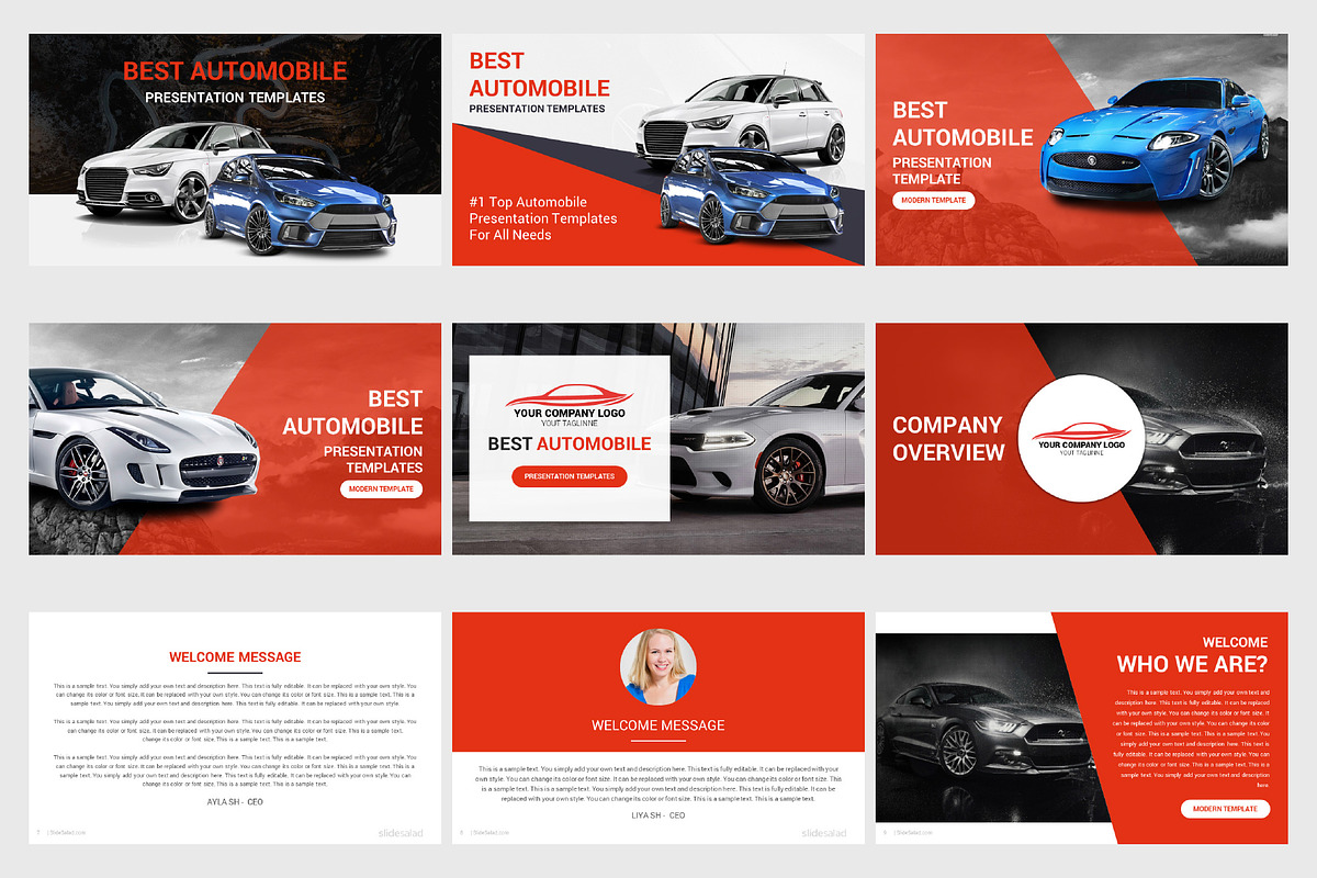 Top Automobile PowerPoint Templates, a Presentation Template by SlideSalad (Photo 6 of 33)