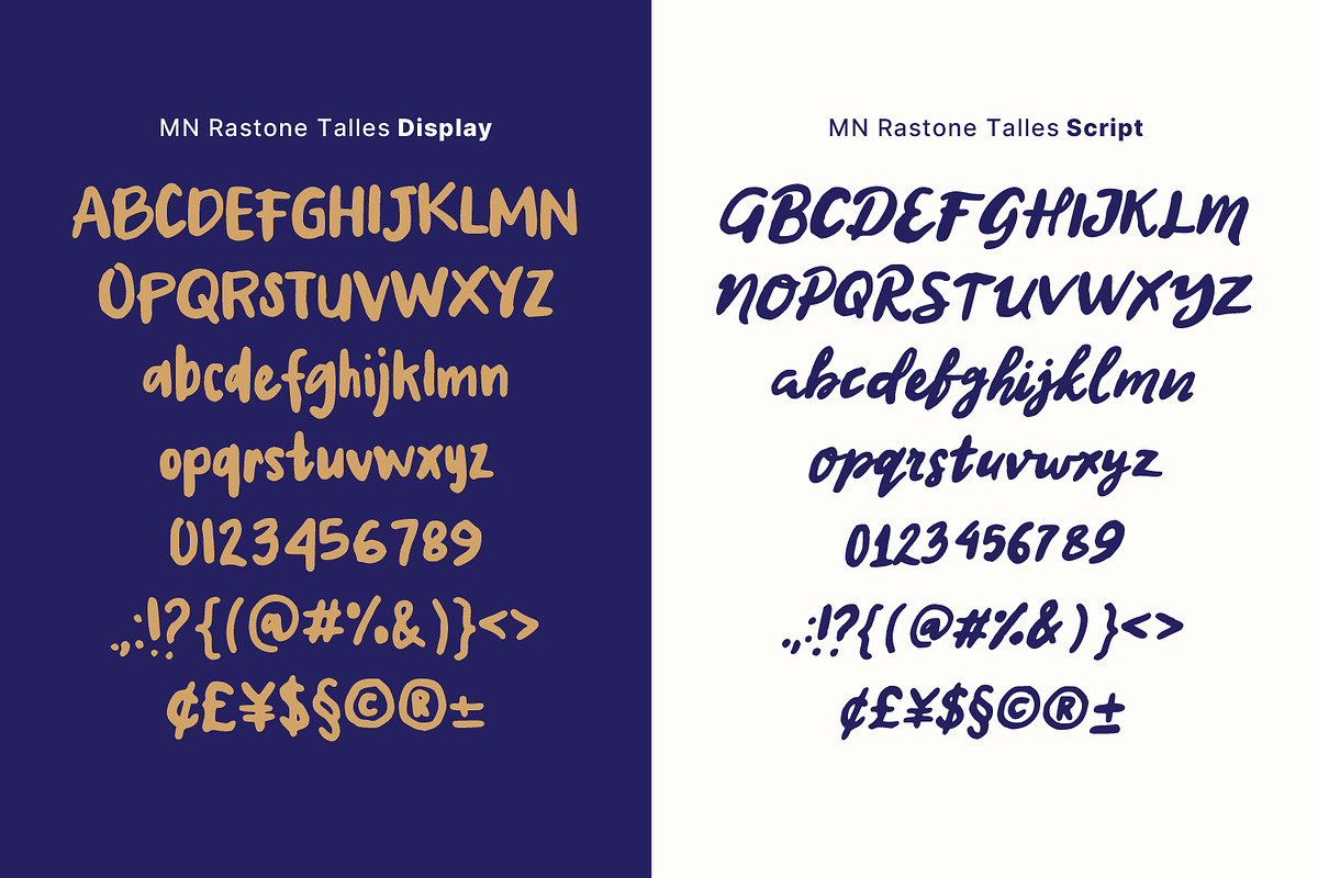 MN Rastone Talles - Font Duo, a Handwritten Font by Mantra Naga (Photo 7 of 17)