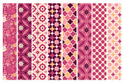 Moroccan Pink Patterns - Vector, a Pattern Graphic by The Pen and Brush (Thumbnail 3 of 5)