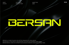 BERSAN – Futuristic Modern font