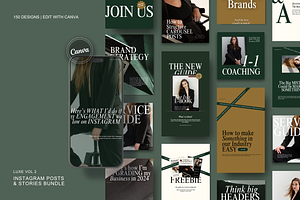Canva Instagram Posts & Stories Luxe