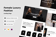 ChateauChic - Fashion Landing Page, a Landing Page Template by productype1 (Thumbnail 1 of 5)