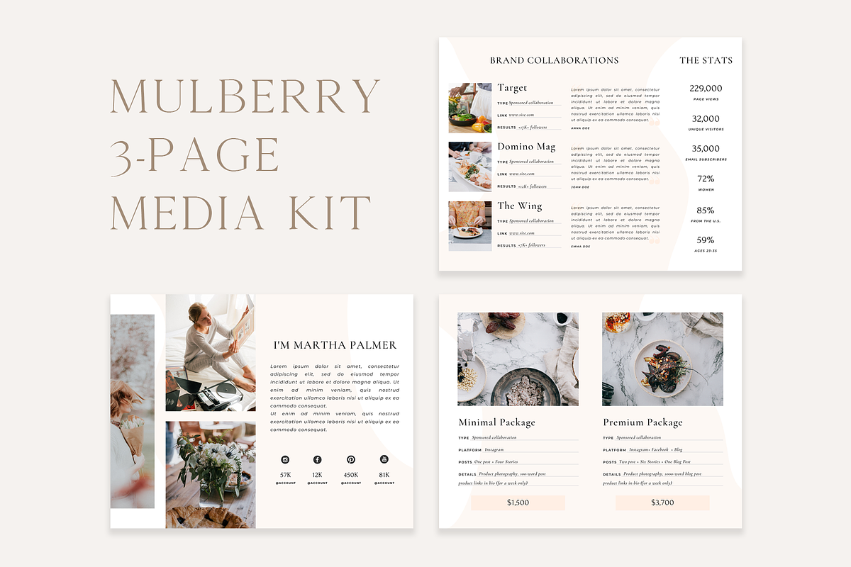3-Page Media Kit For Bloggers, a Brochure Template by Ralony (Photo 5 of 5)