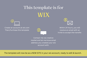 Wix Website Template Coach