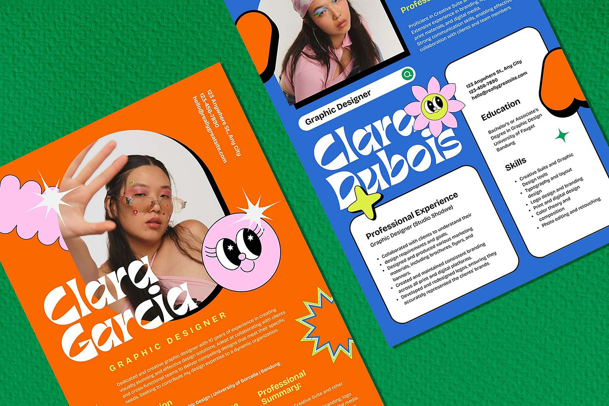Clara - Resume Template Pack, a Resume Template by Invisual Studio (Photo 5 of 7)