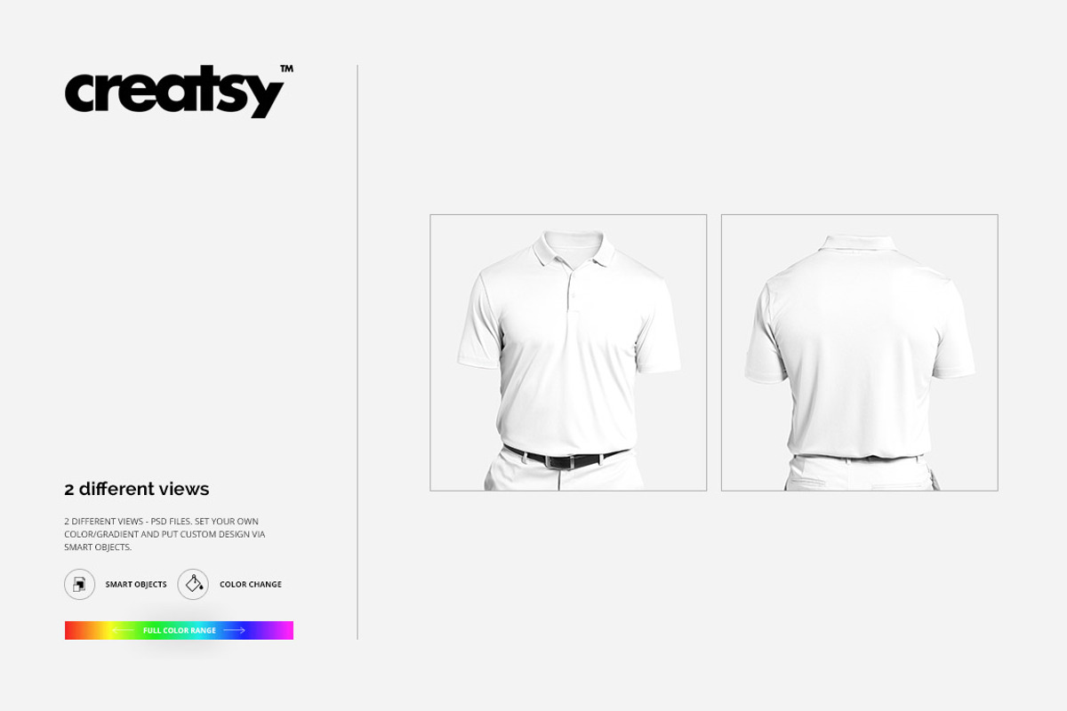 Polyester Polo Shirt Mockup Set, a Shirt Mockup by Creatsy (Photo 6 of 7)