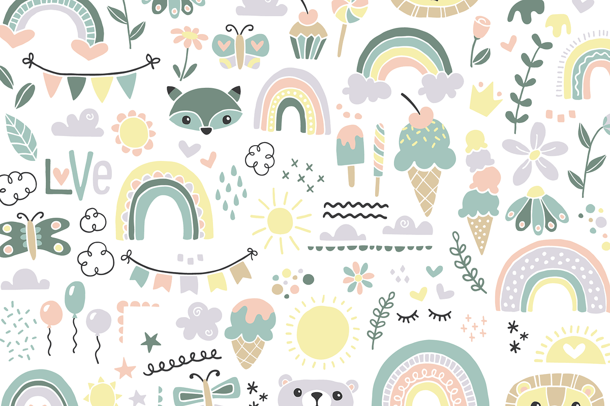 Rain or Shine Font + Doodles! preview 7