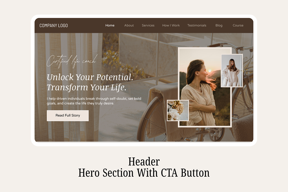 Life Coach Canva Website Template, a Landing Page Template by Snapybiz (Photo 2 of 10)