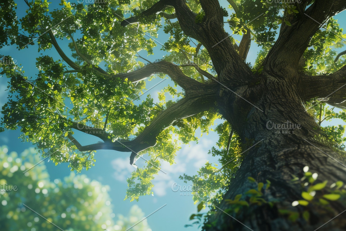 98 Trees view from below, a Nature Photo by Handmadefont (Photo 15 of 98)