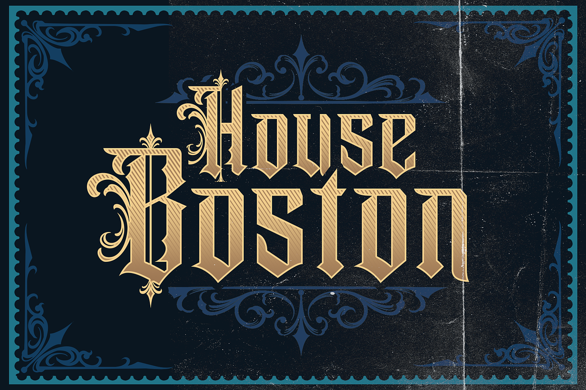 Santero Modern Blackletter Font, a Blackletter Font by dansdesign (Photo 4 of 7)