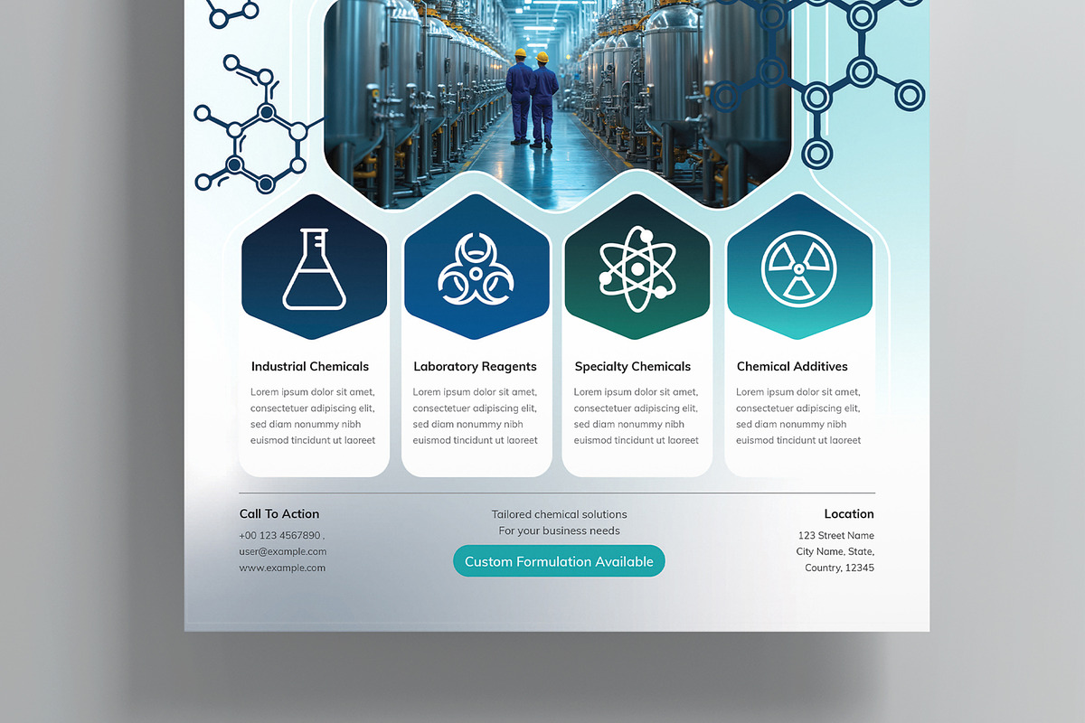 Chemical Manufacturer Flyer, a Flyer Template by MightyDesign (Photo 3 of 8)