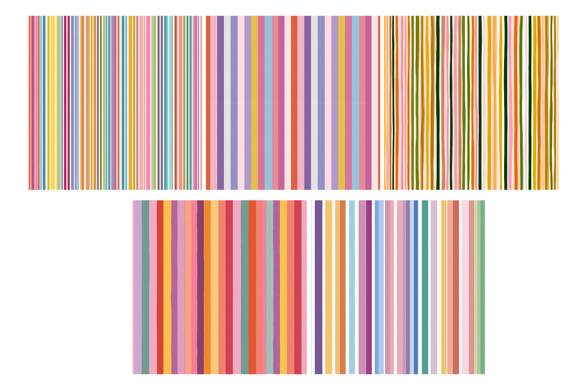 Candy Colors Stripes Digital Paper, an Illustration by Daily.Designs (Photo 5 of 5)