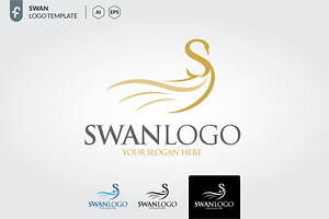 Swan logo template