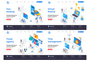 Isometric Landing Page Template, an Illustration by alexdndz (Thumbnail 27 of 29)