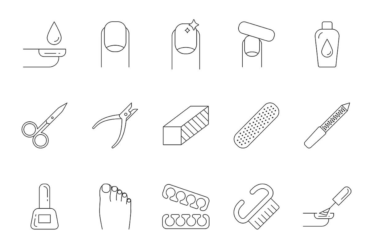 200+ Beauty icons, an Outline Icon by mayrum (Photo 4 of 14)