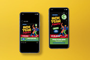 Black New Year Party Flyer Set, a Flyer Template by graphicook (Thumbnail 5 of 6)