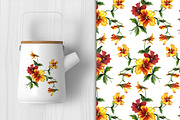 Watercolor pancies patterns, a Pattern Graphic by Floralis (Thumbnail 2 of 6)