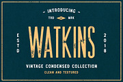Watkins - Vintage Sans Serif, a Sans Serif Font by Surplus Type Co (Thumbnail 1 of 7)