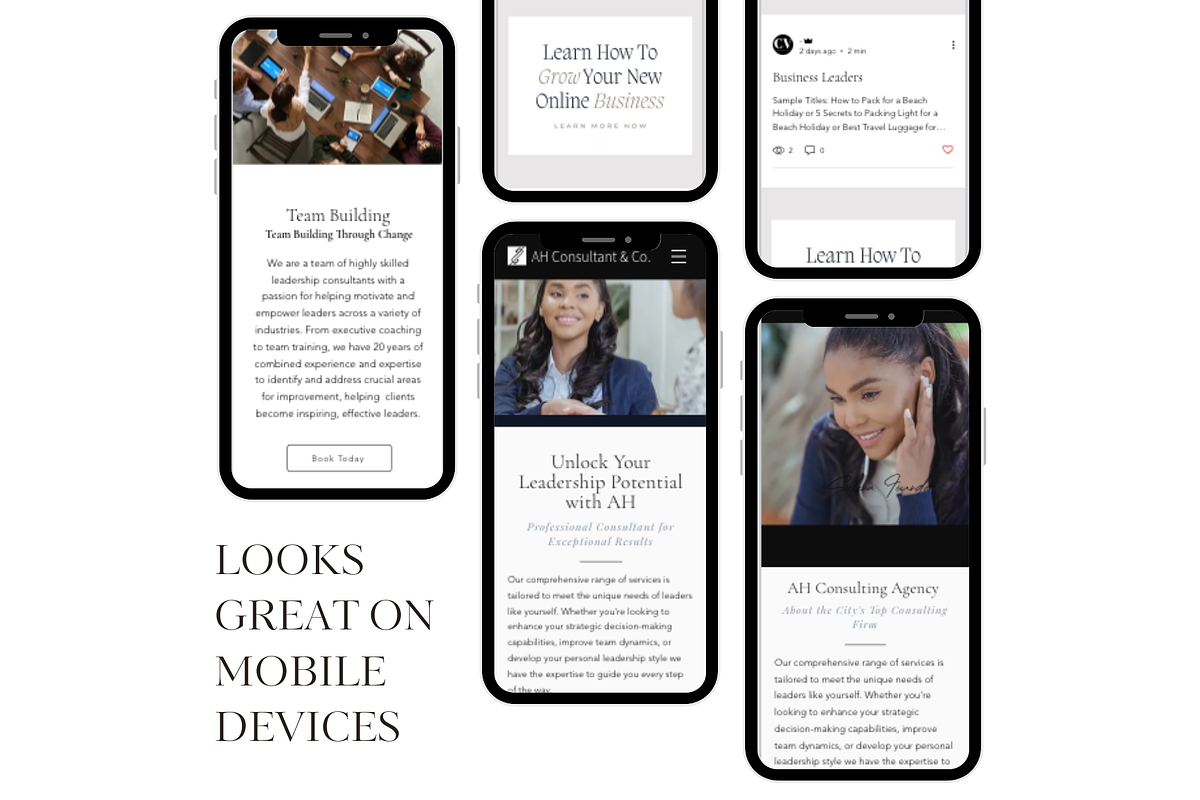 WIX Website Template for Consultants, a Wix Template by CreatedbyVision LLC (Photo 6 of 10)