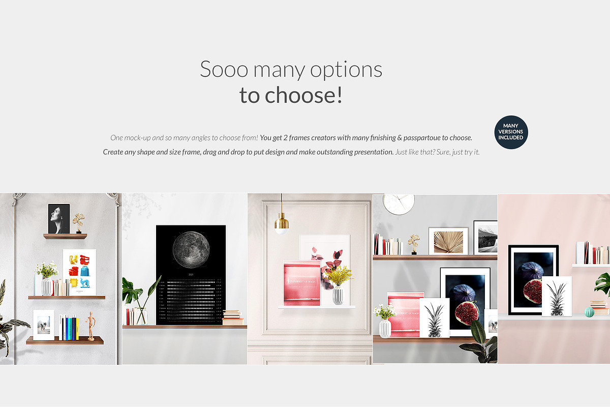 Automatic Frame with Shelves Creator, a Household Mockup by Apparel_Mockups (Photo 5 of 6)