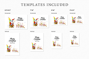 Christmas Greeting Card Template, a Card Template by ElephantArts (Thumbnail 8 of 8)