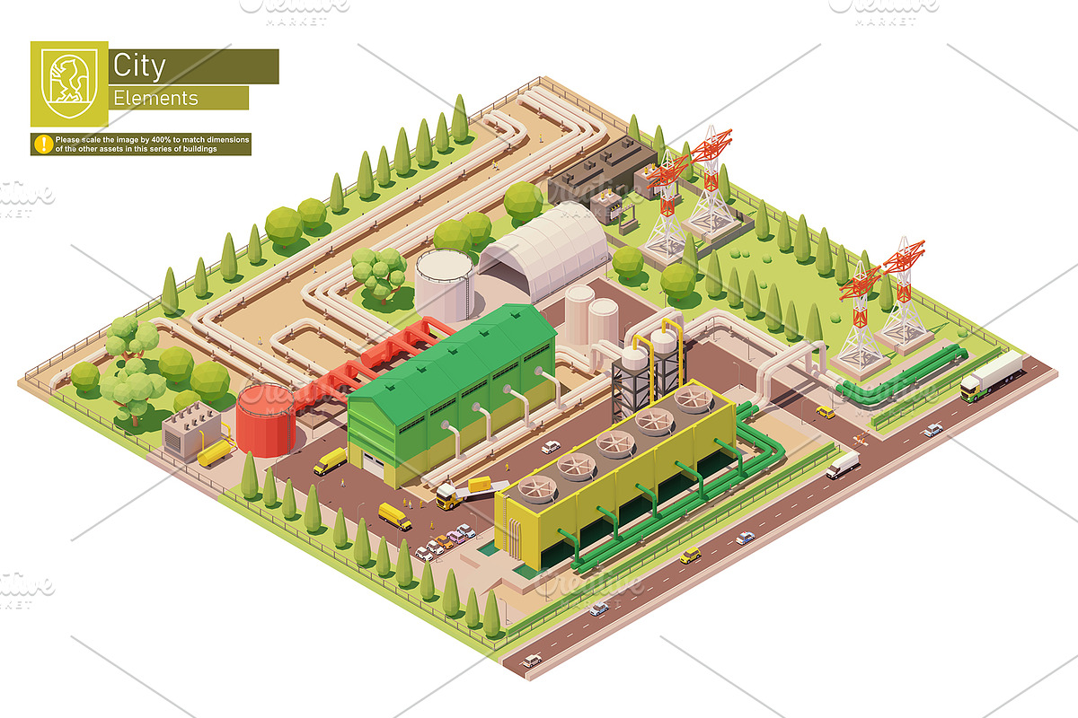 Isometric city map elements, an Object Graphic by tele52 (Photo 72 of 72)