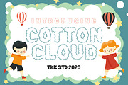 Cotton Cloud - Cute Font, a Sans Serif Font by tokokoo (Thumbnail 4 of 11)