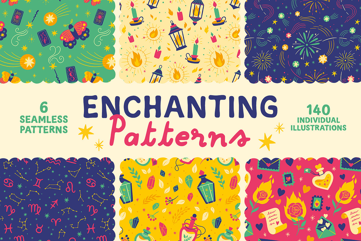 Enchanting Patterns - Vector, a Pattern Graphic by Carole Chevalier (Photo 1 of 7)