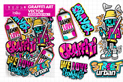 Bundle Graffiti Sticker Pack Vector, a Decorative Illustration by MEAS7 Artwork (Thumbnail 3 of 7)