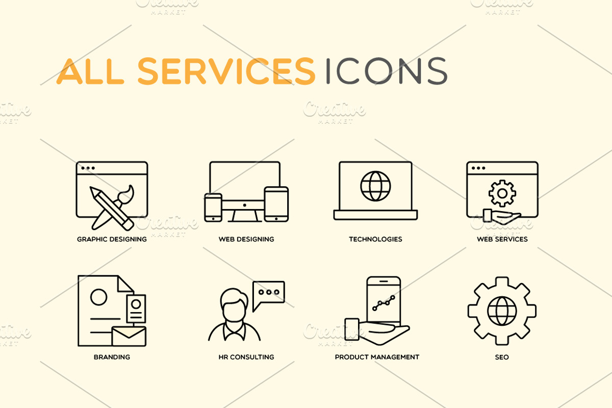 Most Essential Services Icons, an Icon by DeepDesign (Photo 1 of 6)