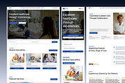 Hospital & Medical Figma Template, an UI Kit Template by Rozepaars Design (Thumbnail 2 of 9)