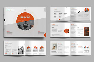 Professional Annual Report Landscape, a Brochure Template by MightyDesign