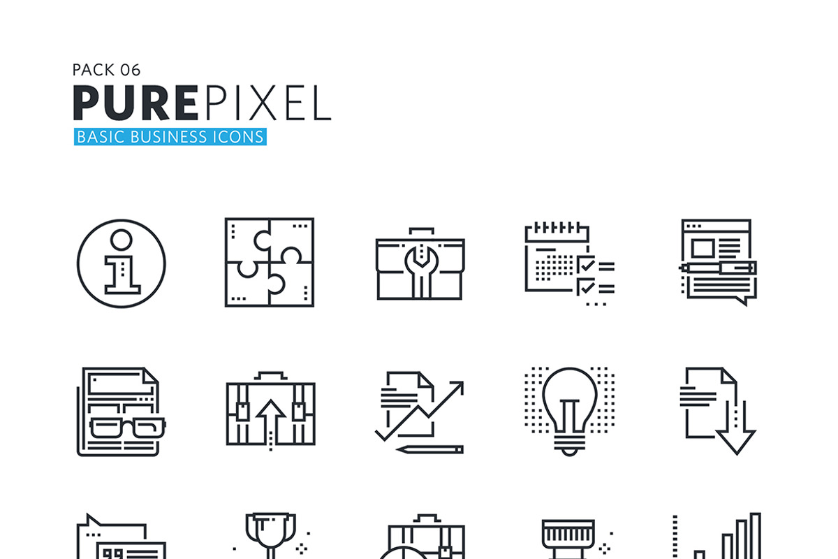 Pure Pixel Icons, an Outline Icon by PureSolution (Photo 7 of 8)