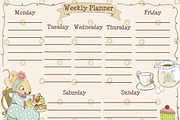 Tea Party Clipart Set, a Decorative Illustration by Paper Doll Pets (Thumbnail 4 of 7)