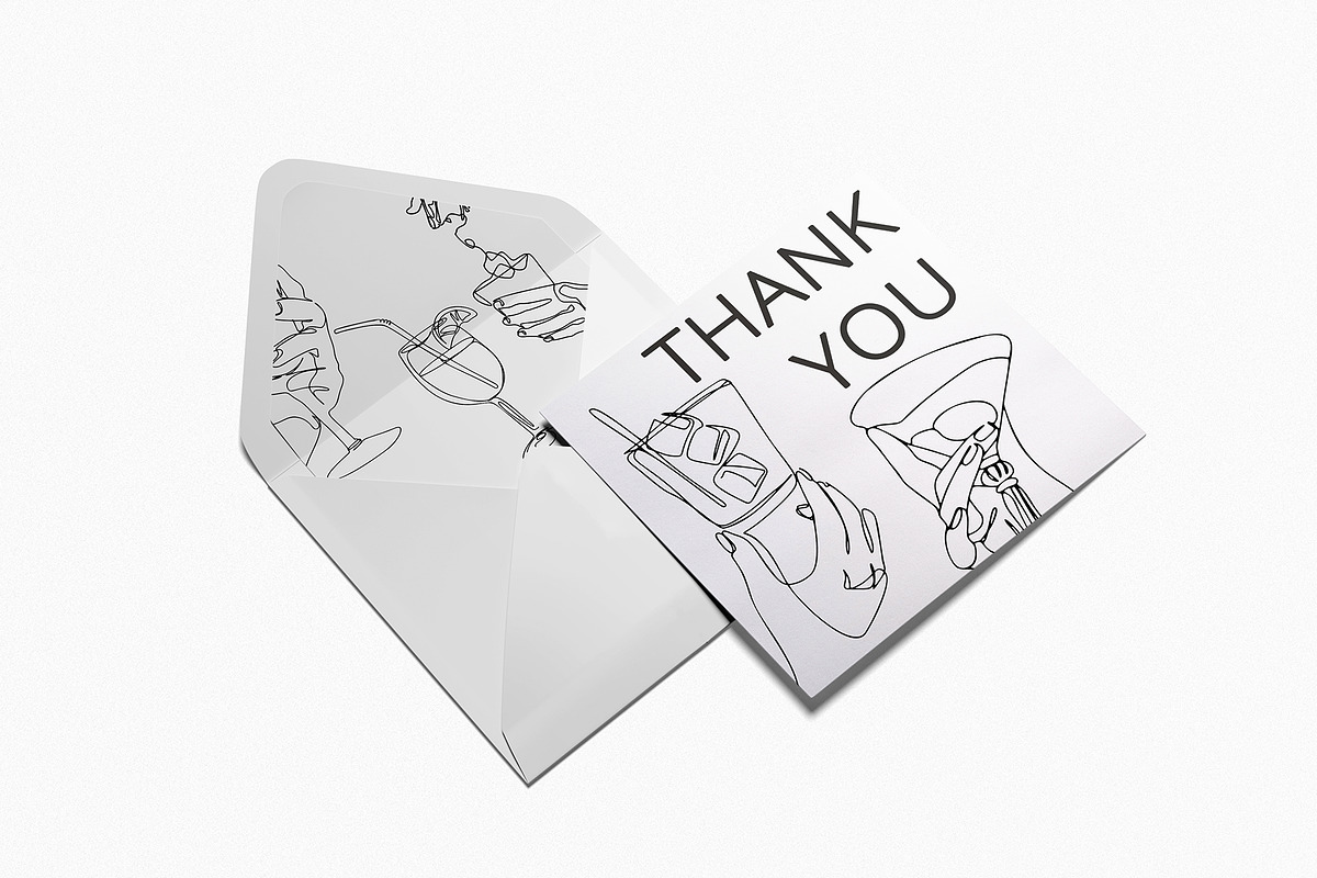 One line Drawings: Alcohol Cocktails, an Object Illustration by Artalia (Photo 6 of 6)