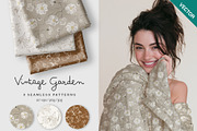 Dreamy floral seamless pattern set, a Pattern Graphic by Momosama Studio (Thumbnail 1 of 5)