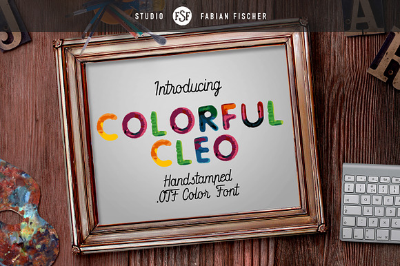 Colorful Cleo - Color Font preview 7