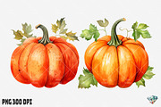 Halloween Pumpkin Watercolor, an Illustration by Gemstone (Thumbnail 8 of 12)