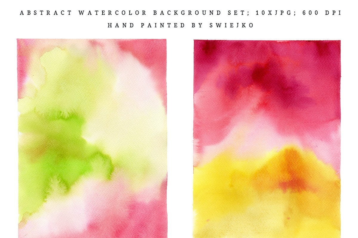 Watercolor background washes, an Illustration by swiejko (Photo 3 of 3)