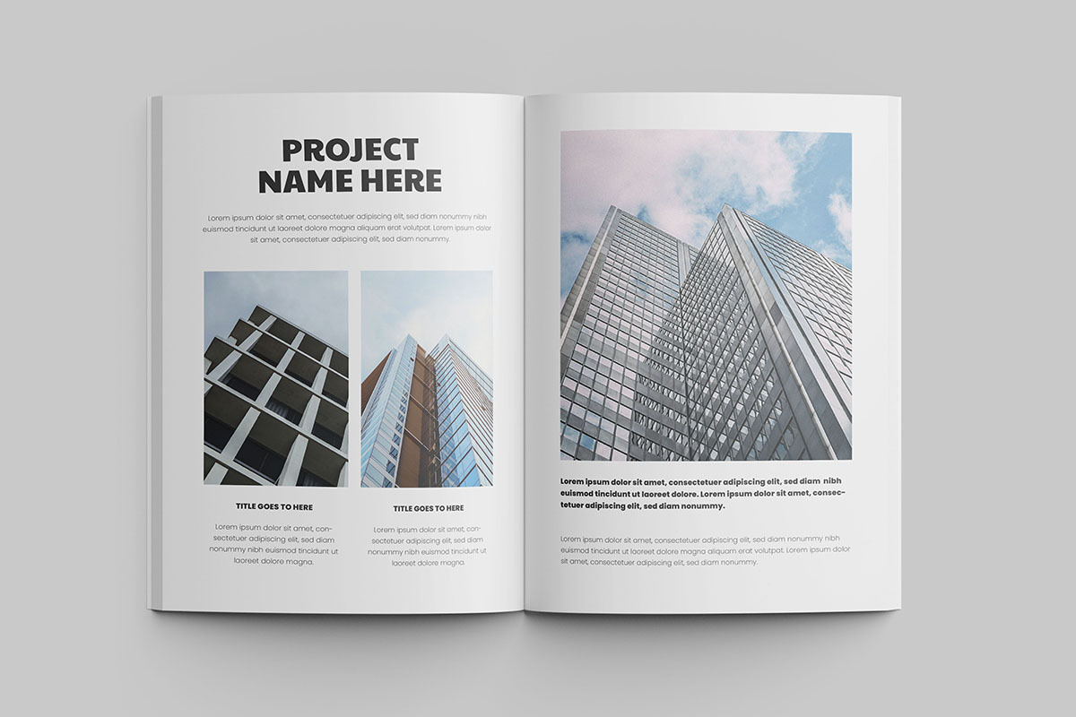 Minimal Style Portfolio, a Brochure Template by afsar.hossain (Photo 5 of 6)