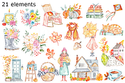Autumn cottage days, a Background Graphic by GoodFairyClipArt (Thumbnail 2 of 2)