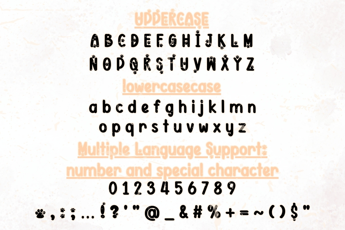 Meow Paw - Handwriting, a Handwritten Font by Charmingbear59.design (Photo 5 of 5)