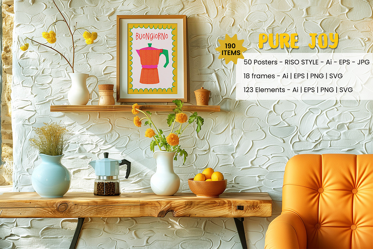 Dolce Vita - Positive Poster Summer, a Background Graphic by Essentially Nomadic (Photo 2 of 15)