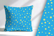 Lime Dots on Blue Seamless Repeat, a Pattern Graphic by Sharon Schwalbe (Thumbnail 1 of 3)