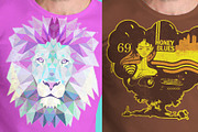 Men T-shirts Mockups, a Shirt Mockup by Carlos Fernando (Thumbnail 4 of 7)